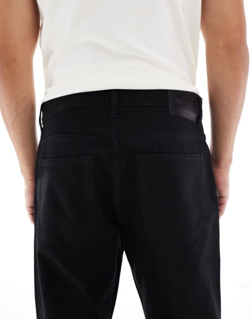 ONLY & SONS – Edge – Czarne jeansy o prostym kroju, 4 z 5