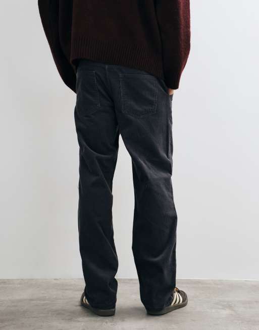 ONLY & SONS Edge Hose mit geradem Schnitt aus Cord in Anthrazit, 5 von 5