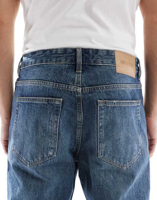 ONLY & SONS - Edge - Jean droit - Bleu délavé vintage, 4 de 5