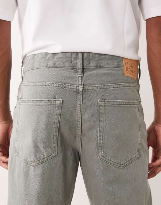 Only & Sons - Edge - Jeans dritti lavaggio verde vintage, 4 di 5