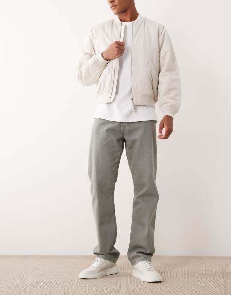 ONLY & SONS - Edge - Jeans med lige ben i vintage-grøn vask - view 1