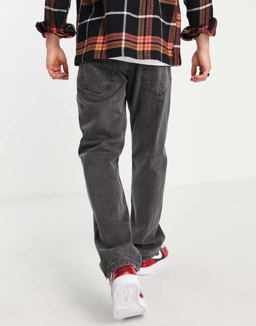 Mens grey loose sales fit jeans