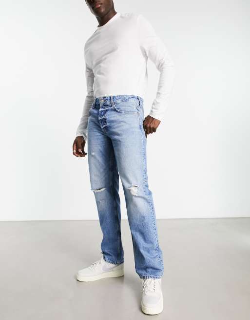 Loose Fit Jeans in Light Blue