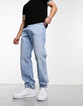 DTT rigid baggy fit jeans in light blue, ASOS