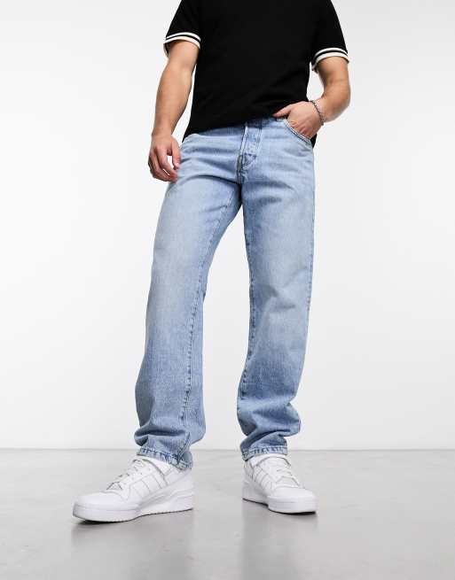 Loose Fit Men's Jeans - Light Wash