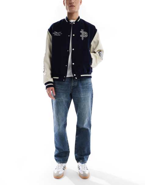 Only & Sons – Edge – Niebieskie sprane jeansy o prostym kroju - view 1