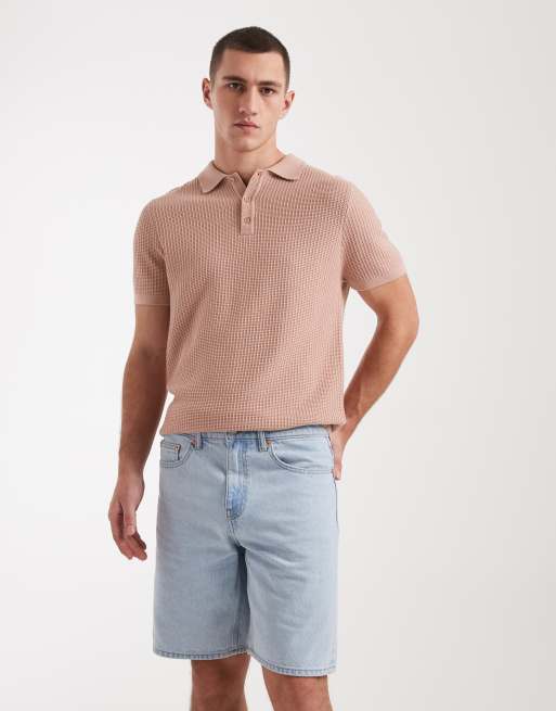 ONLY & SONS - Edge - Pantaloncini di jeans dritti lavaggio blu chiaro, 2 di 5