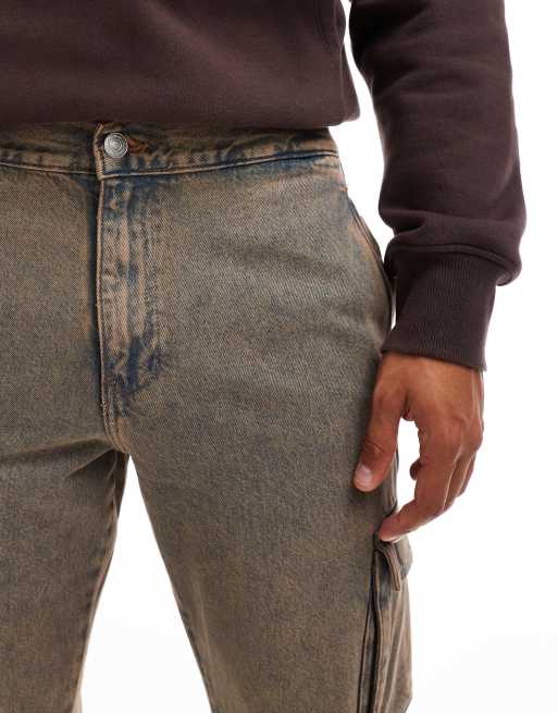 Only & Sons - Edge - Rechte cargobroek in stonewash, 4 van 5