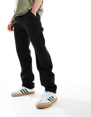 ONLY & SONS ONLY & SONS edge straight fit carpenter jeans in black