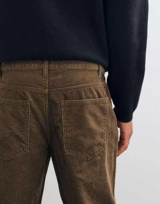 ONLY & SONS Edge straight fit cord pant in light brown, 4 of 5