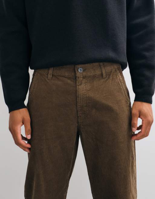 ONLY & SONS Edge straight fit cord trouser in light brown, 3 of 5