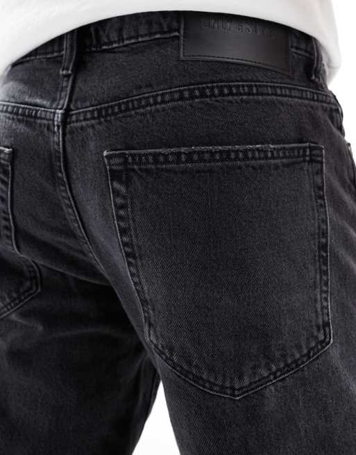 Only & Sons Edge straight fit jeans in black wash, 5 of 5