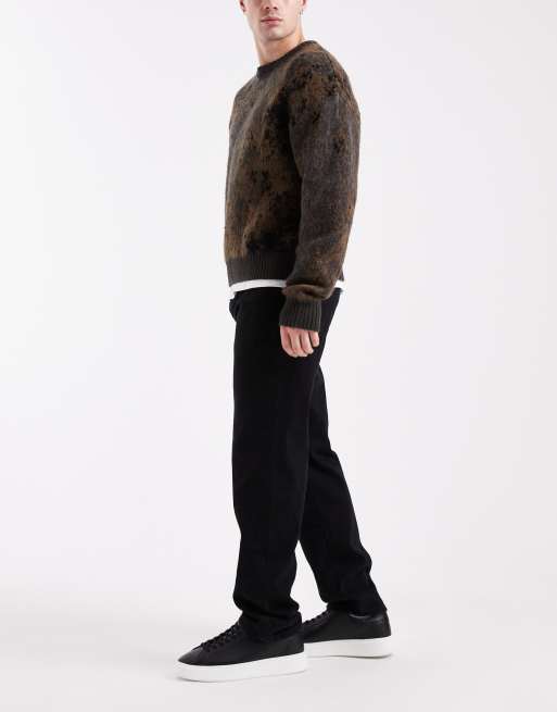 ONLY & SONS Edge straight fit jeans in black, 3 of 5