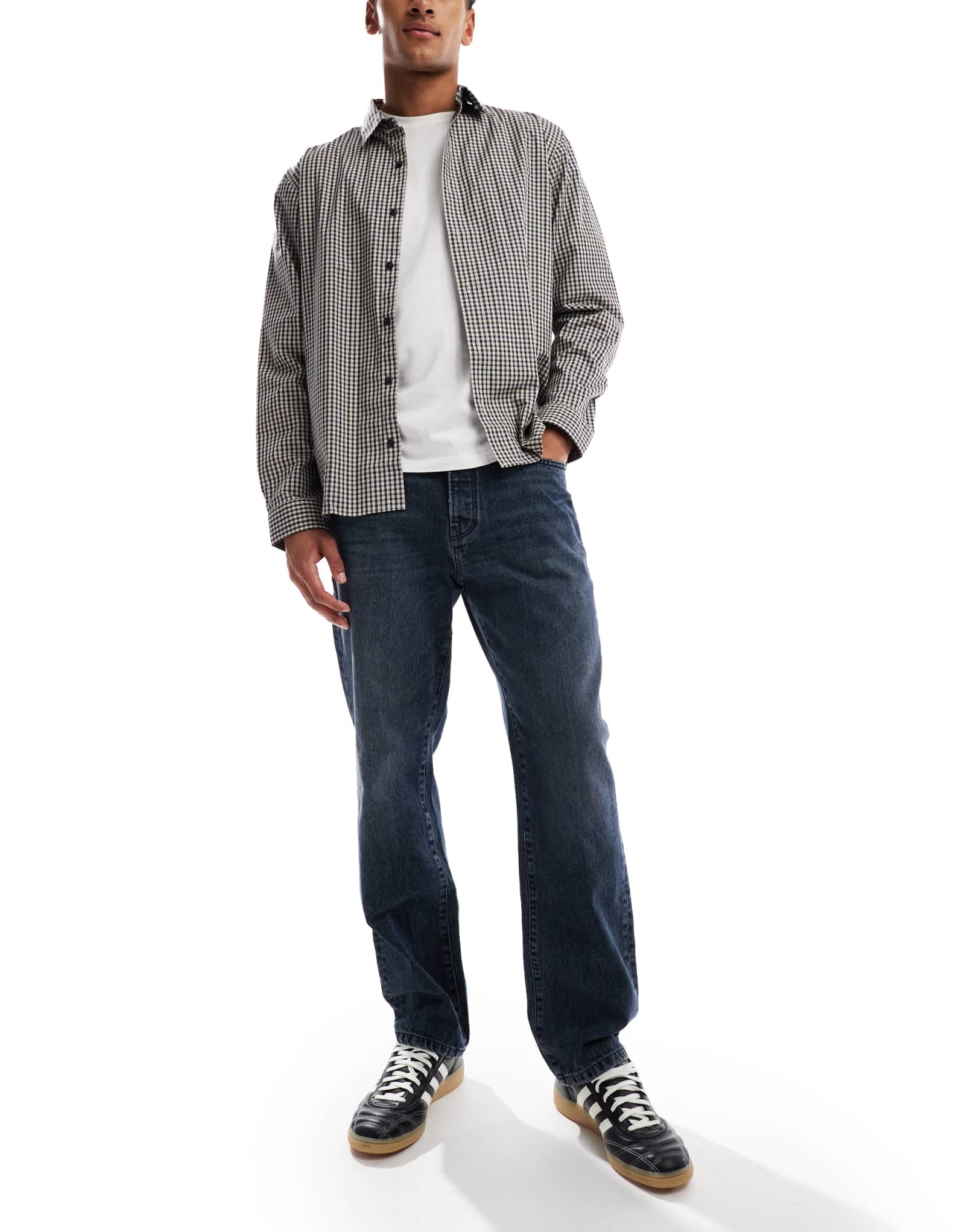 Джинсы прямого кроя ONLY &SONS Edge из сине-черного денима