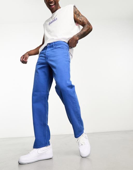 ONLY & SONS Edge straight fit jeans in bright blue