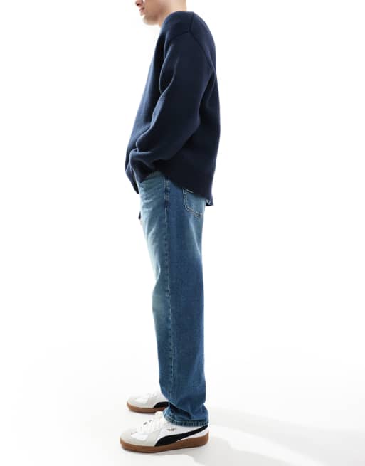 ONLY & SONS Edge straight fit jeans in dark washed blue, 3 of 5
