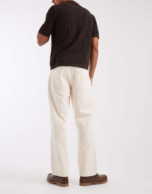 ONLY & SONS Edge straight fit jeans in ecru denim, 2 of 5