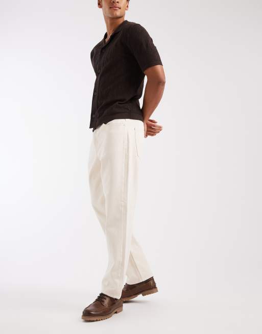 ONLY & SONS Edge straight fit jeans in ecru denim, 3 of 5