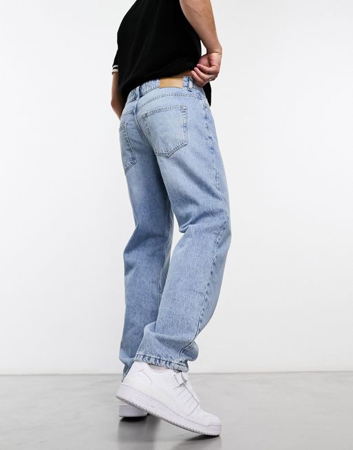 Only & Sons Edge straight fit jeans in light wash