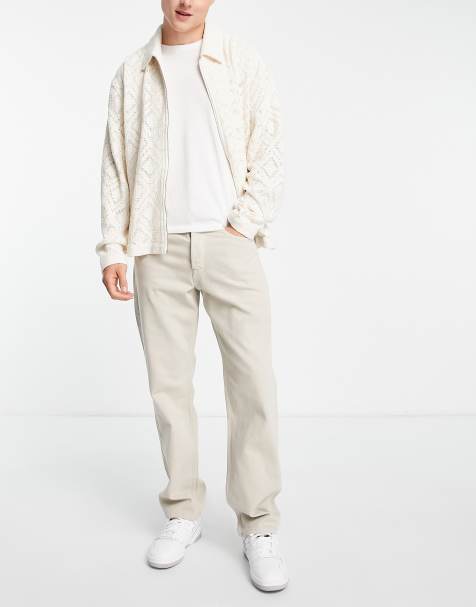 ONLY & SONS Edge straight fit jeans in off white - view 1