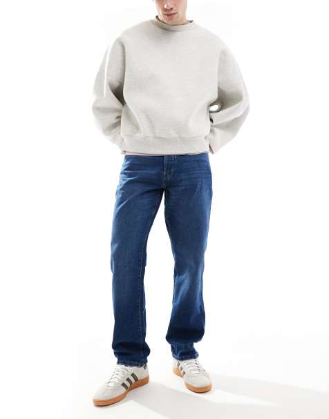 ONLY & SONS Edge straight jeans in dark blue wash - view 1