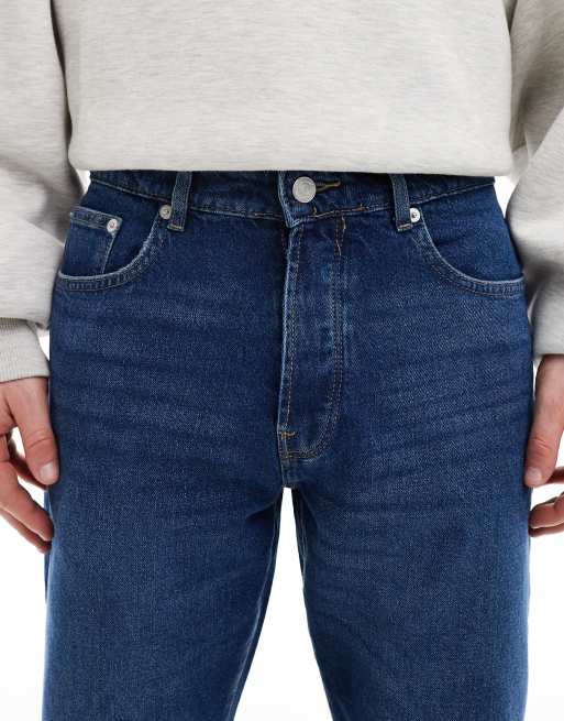 ONLY & SONS Edge straight leg jeans in dark blue wash