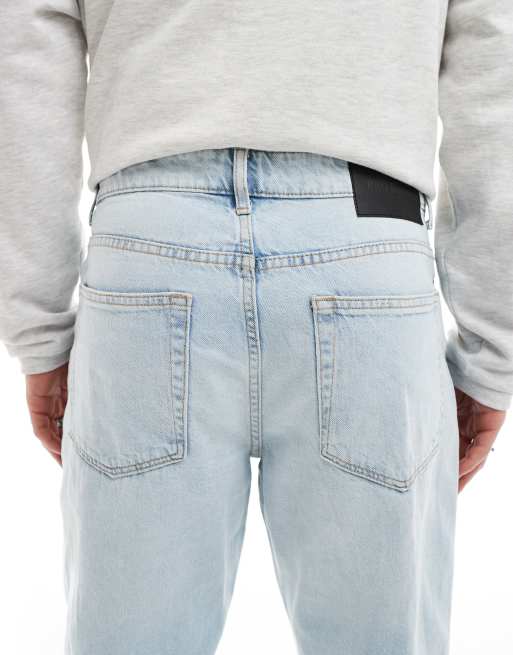 ONLY & SONS Edge straight leg jeans in light blue wash, 4 of 5