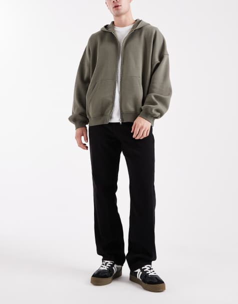 Only & Sons – Edge – Svarta, tvättade jeans med rak passform - view 1