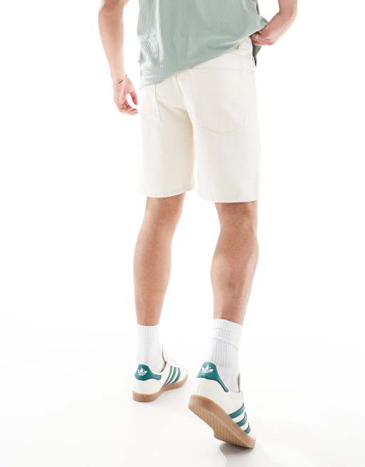 ONLY & SONS – Edge – Szorty jeansowe o prostym kroju w kolorze ecru, 3 z 5