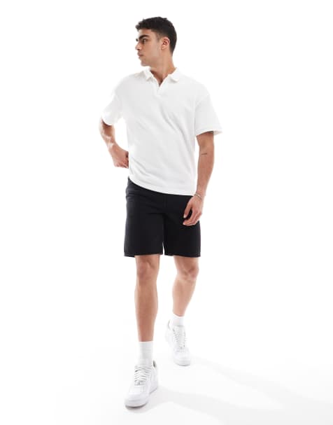 ONLY & SONS – Edge – Szorty jeansowe o prostym kroju w spranym czarnym kolorze - view 1