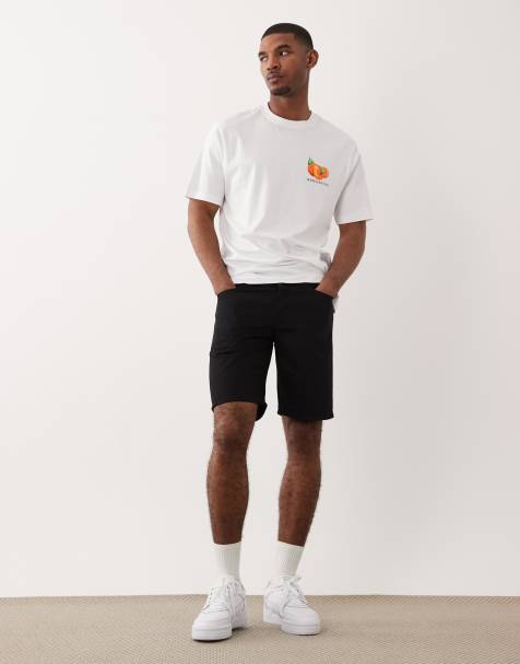 ONLY & SONS – Edge – Szorty jeansowe o prostym kroju w spranym czarnym kolorze - view 1