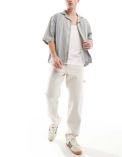 Only & Sons - Edge - Timmermansjeans met rechte pasvorm in ecru, 2 van 5