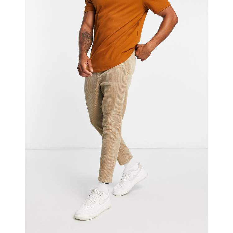 Mens tapered hot sale cropped pants