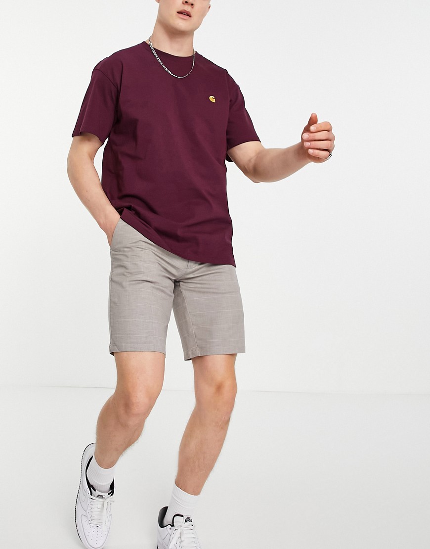 Only & Sons - Elegante shorts i brune vinduestern