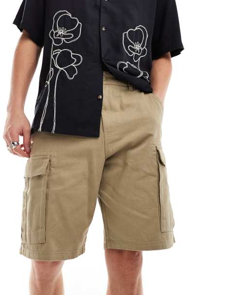Only & Sons - Elegante skate-short in stone - view 1