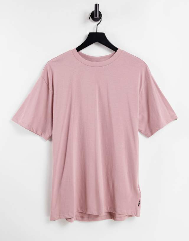 Only & Sons Essentials relaxed fit T-shirt in mauve