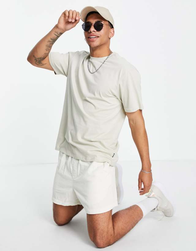 Only & Sons essentials relaxed fit t-shirt in stone