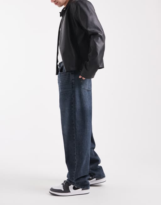 ONLY & SONS - Fade - Jeans met losse pasvorm in blauw en zwart, 3 van 5