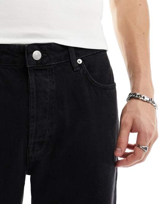 ONLY & SONS - Fade - Jeans met losse pasvorm in zwart met wassing, 5 van 5