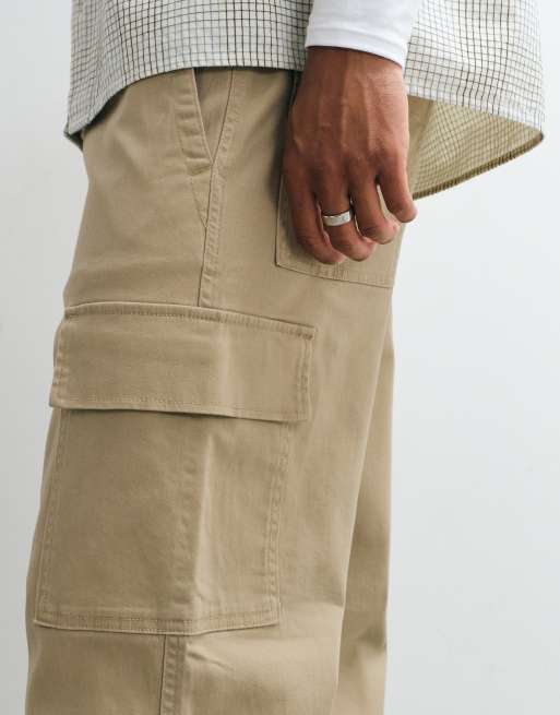 ONLY & SONS Fade loose fit cargo pants in beige, 2 of 5