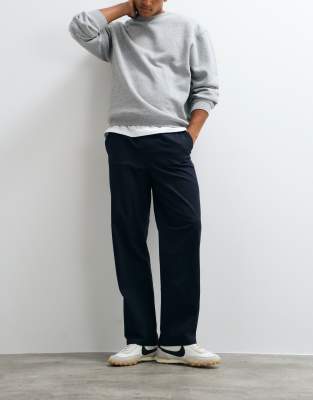 Only & Sons Fade Loose Fit Cotton Pants In Gray