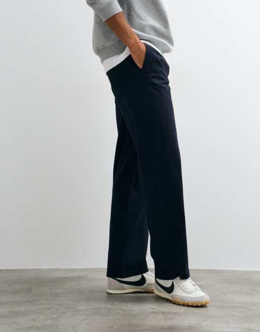ONLY & SONS Fade loose fit cotton pants in navy, 2 of 5