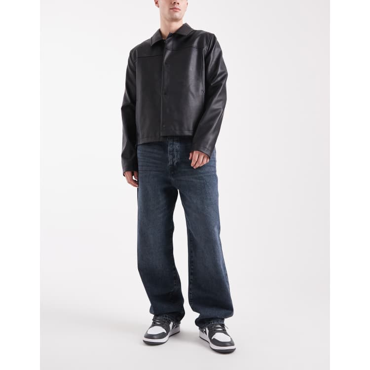 ONLY & SONS Fade loose fit jeans in blue black | ASOS