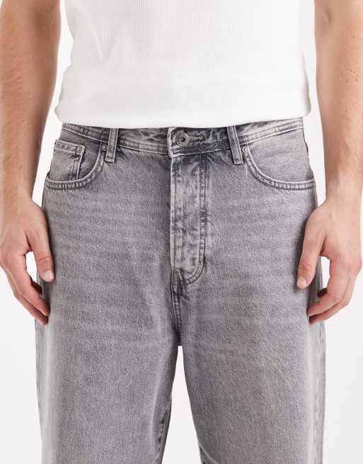ONLY & SONS Fade loose fit jeans in grey, 5 of 5