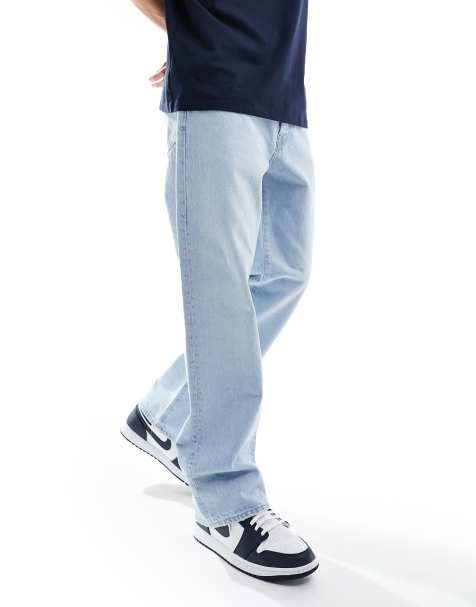 ONLY & SONS Fade loose fit jeans in light wash blue - view 1