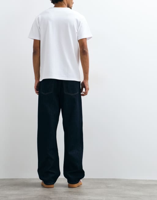 ONLY & SONS Fade loose fit jeans in rinse denim, 3 of 5