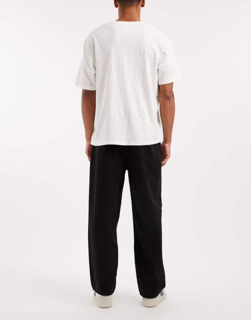 ONLY & SONS – Fade – Weit geschnittene Jeans in Schwarz, 3 von 5
