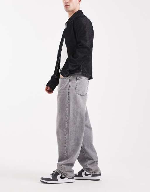 ONLY & SONS - Falmet grå jeans i løstsiddende pasform, 3 af 5