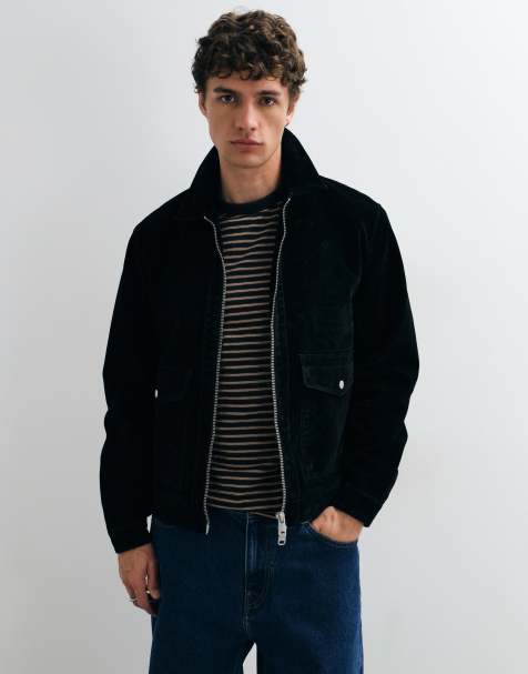 ONLY & SONS faux leather jacket in black - view 1