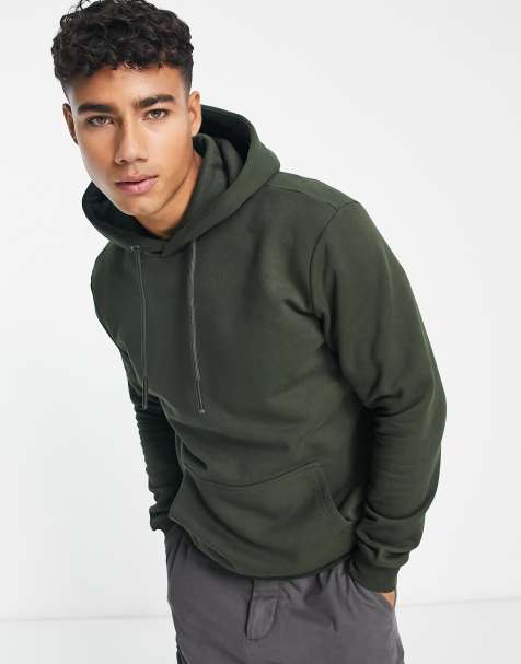 Felpa con cappuccio oversize kaki Asos Uomo Abbigliamento Maglioni e cardigan Felpe e hoodies Felpe 